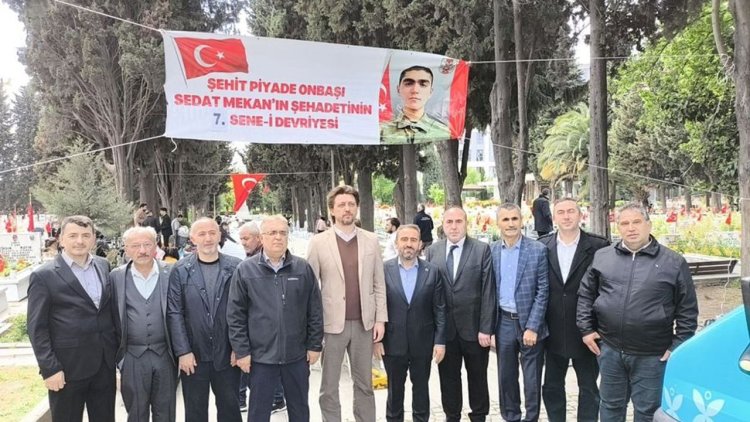 Müftülükten şehide kabri başında anma programı