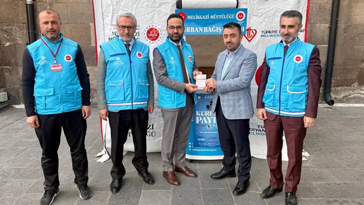 Müftü Ayvaz'dan TDV'ye kurban desteği