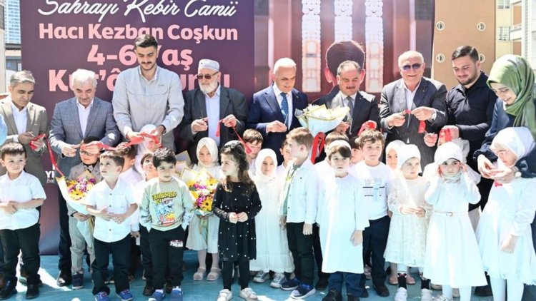 Ümraniye Hacı Kezban Coşkun 4-6 Yaş Kur’an Kursu açıldı