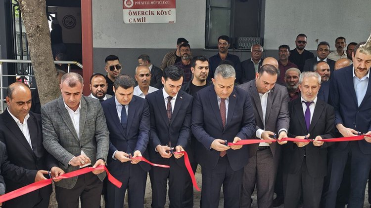 Polateli Ömercik Köyü Camii dualarla açıldı