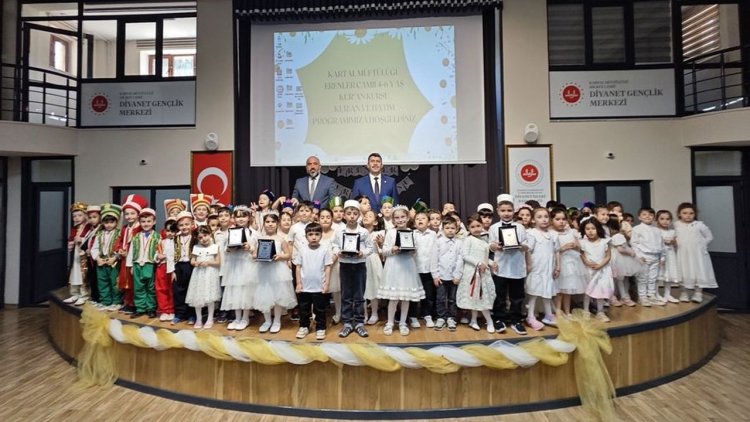 Kartal'da 4-6 Yaş Kur'an kursları kapanış programı