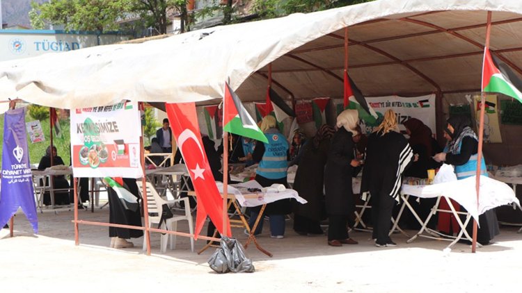 Baskil'de Filistin yararına kermes düzenlendi