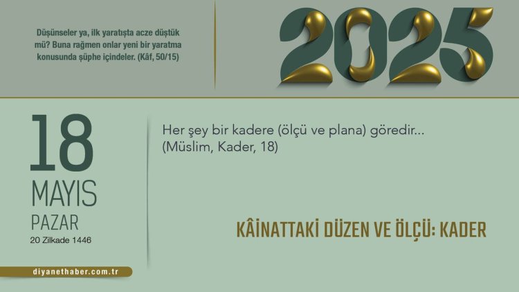 Kâinattaki Düzen ve Ölçü: Kader