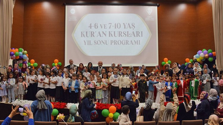 Giresun'daki Kur'an kurslarında yıl sonu coşkusu yaşandı