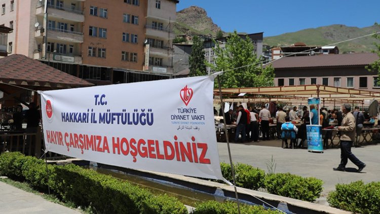 Hakkari Hacı Sait Camii'nin inşası için kermes kuruldu
