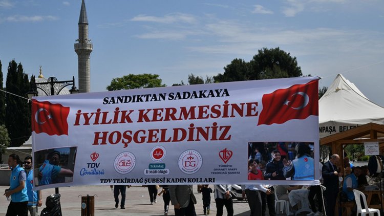 Tekirdağ'da "Sandıktan Sadakaya İyilik Kermesi" açıldı