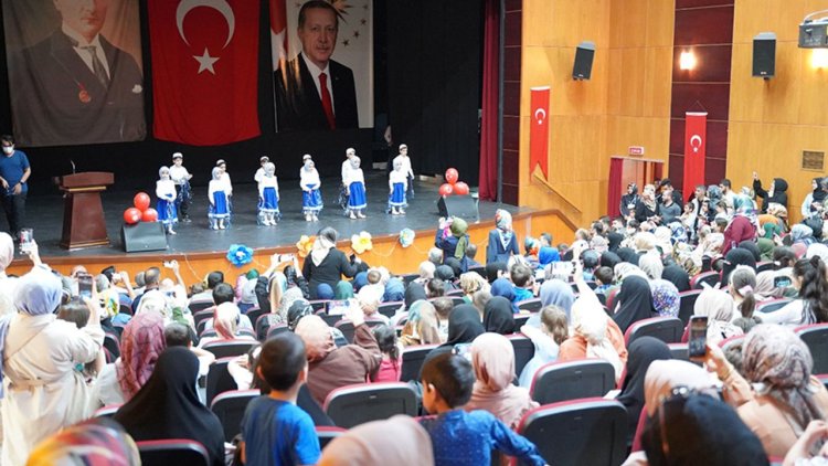Kahta'da 4-6 yaş öğrencileri yıl sonu coşkusu yaşadı