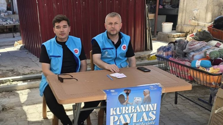 Hatay'da TDV kurban bağış stantları kuruldu