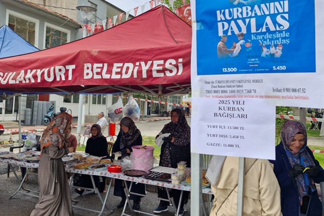 Sulakyurt'ta hayır kermesi yoğun ilgi gördü