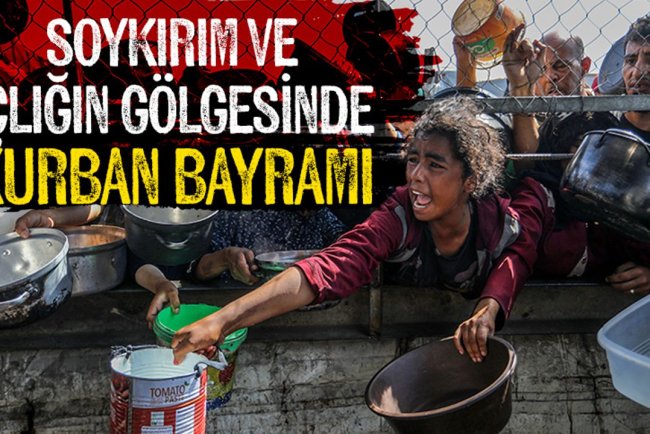 Gazze Şeridi'ndeki Filistinliler, Kurban Bayramı'nı soykırım ve açlığın gölgesinde karşılıyor