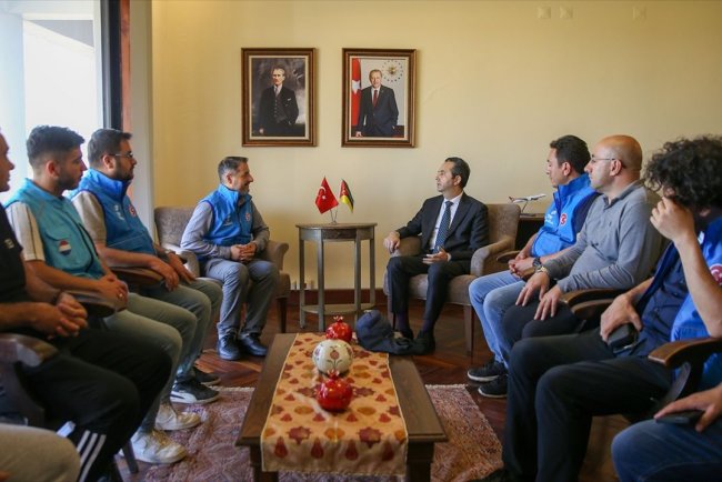 TDV heyetinden Mozambik'te Maputo Büyükelçisi Alkan'a ziyaret