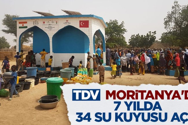 Türkiye Diyanet Vakfı, Moritanya'da 7 yılda 34 su kuyusu açtı