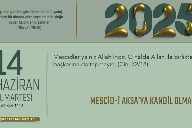 Mescid-i Aksa’ya Kandil Olmak