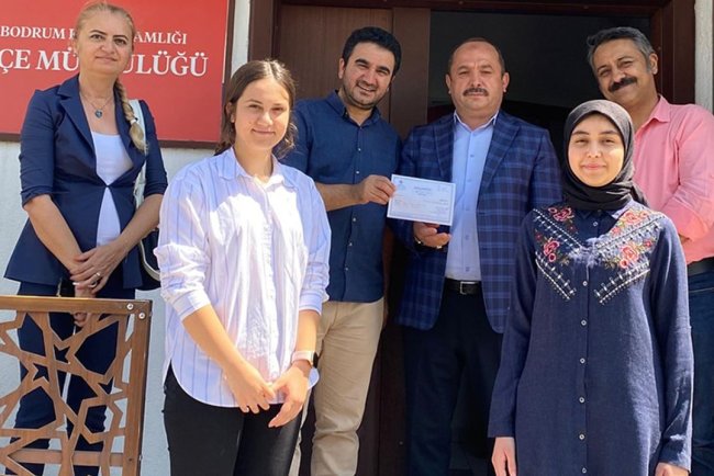 Bodrum İmam Hatip Lisesi’nden Filistin'e destek