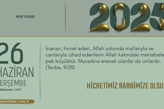 Hicretimiz Rabbimize Olsun