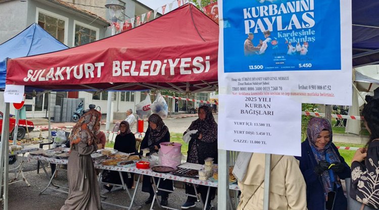 Sulakyurt'ta hayır kermesi yoğun ilgi gördü