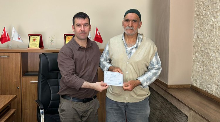 Iğdır'da 65 yaşındaki işçi, yevmiyesini Filistin'e bağışladı