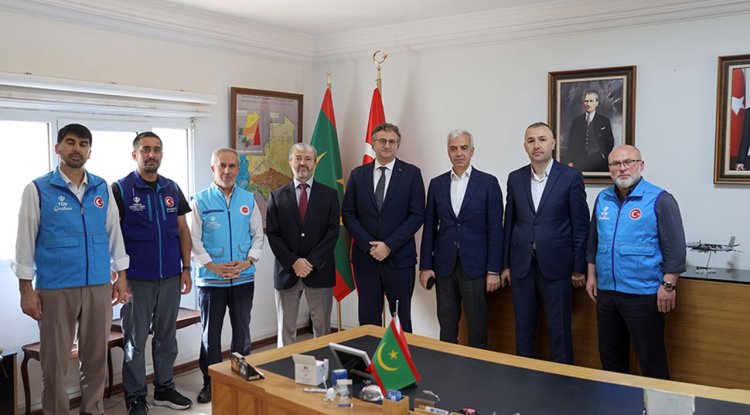 Türkiye Diyanet Vakfı heyeti, Nuakşot Büyükelçiliği Geçici Maslahatgüzarı Arabacı'yı ziyaret etti