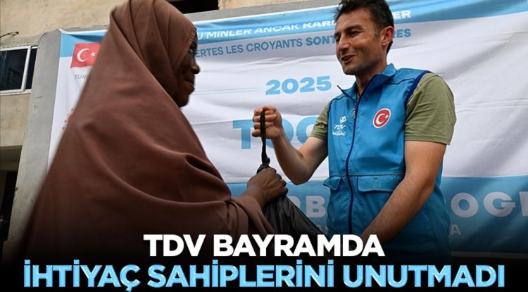TDV bayramda ihtiyaç sahiplerini unutmadı