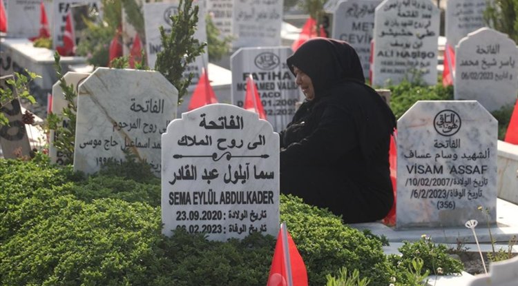 Kurban Bayramı'nın ilk gününde şehitlik ve mezarlıkları ziyaret edenler yakınları için dua okudu