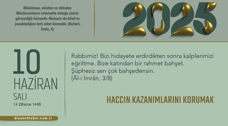Haccın Kazanımlarını Korumak