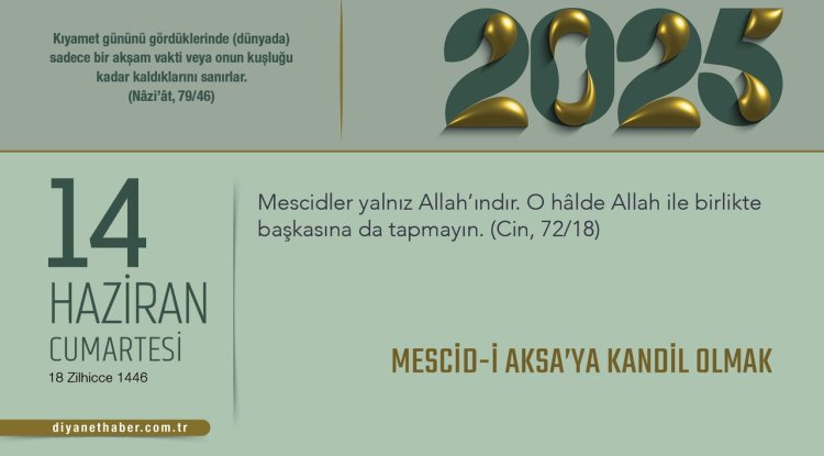 Mescid-i Aksa’ya Kandil Olmak