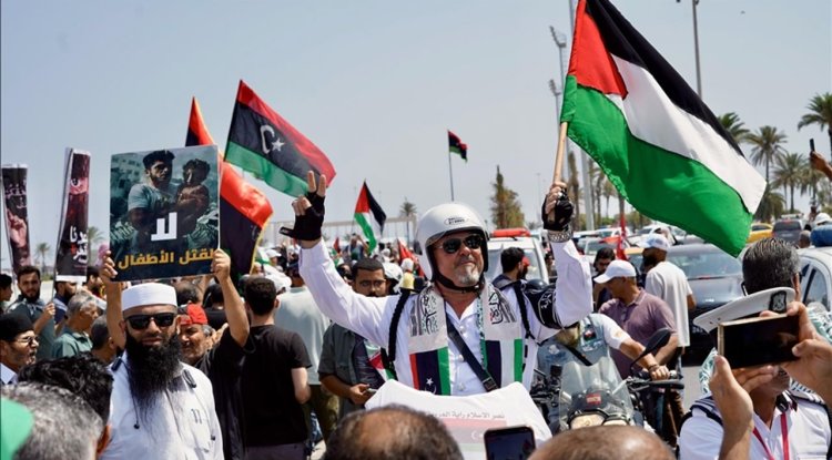 Libya'nın doğusuna girişine izin verilmeyen Mağrib Direniş Konvoyu Tunus'a dönüyor