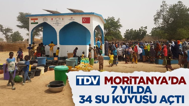 Türkiye Diyanet Vakfı, Moritanya'da 7 yılda 34 su kuyusu açtı