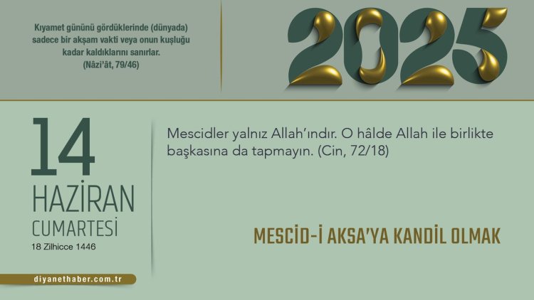 Mescid-i Aksa’ya Kandil Olmak