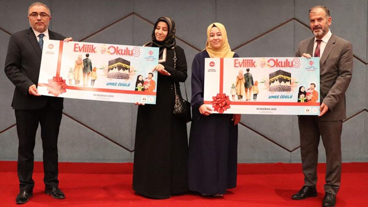 Evlilik ve Baba Okulu programları toplu nikah ve umre ödülüyle taçlandı