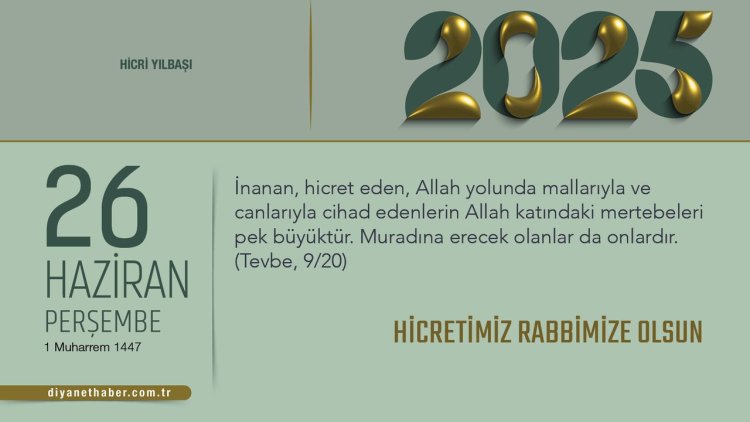 Hicretimiz Rabbimize Olsun