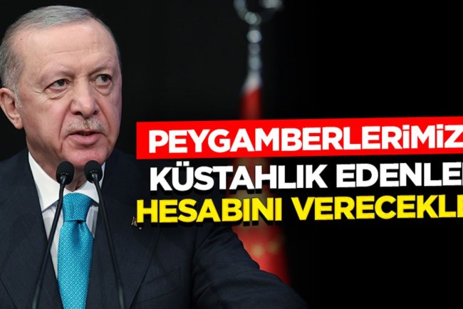 Erdoğan: Peygamberlerimize küstahlık edenler hesabını verecekler