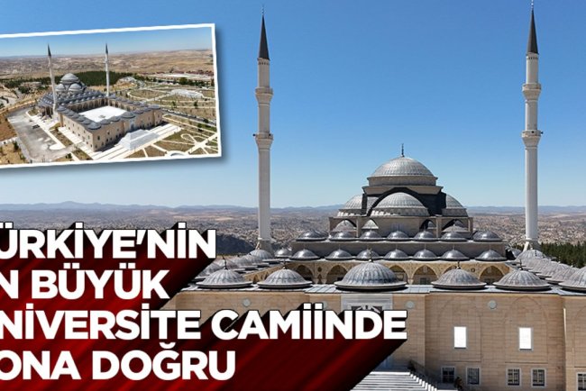 Batman Üniversitesi'nde yapımına başlanan cami inşaatı çalışmalarında sona gelindi