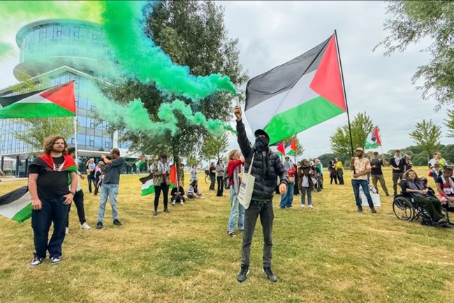 Avrupa'da, işgalcilerin Gazze'ye yönelik saldırıları protesto edildi
