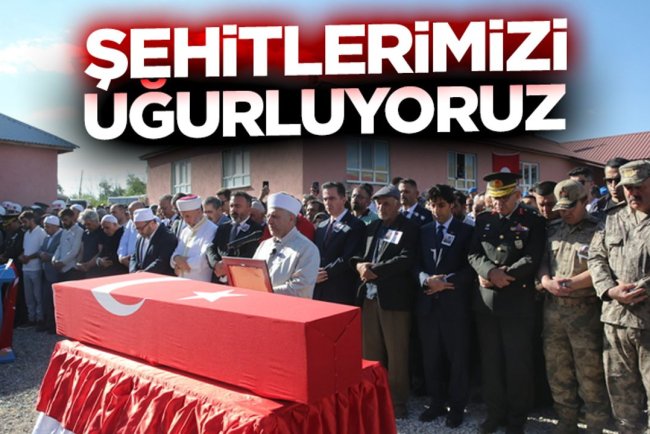 Şehitlerimizi uğurluyoruz