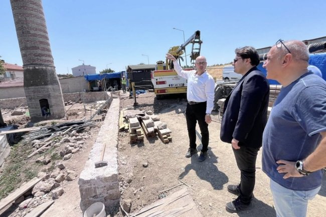 Edirne'de Şeyh Şüceaddin Camii'nin onarımı sürüyor
