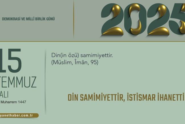 Din Samimiyettir, İstismar İhanettir