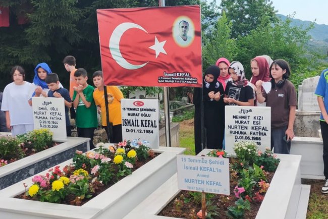 Öğrenciler 15 Temmuz şehidini rahmetle andı