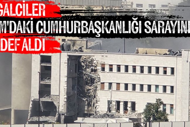 İşgalciler Şam'daki Cumhurbaşkanlığı Sarayını hedef aldı