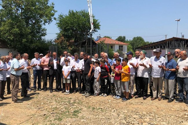 Paşaormanı Köyü'nde caminin temeli atıldı