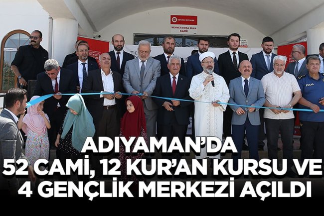 Başkan  Erbaş, Adıyaman'da cami açılışı ve temel atma törenine katıldı