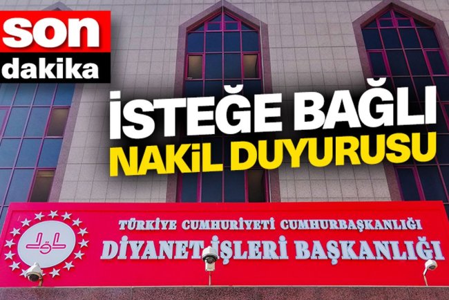 Diyanet'ten isteğe bağlı nakil duyurusu