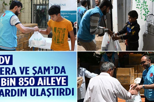 TDV,  Dera ve Şam’da 2 bin 850 aileye yardım ulaştırdı