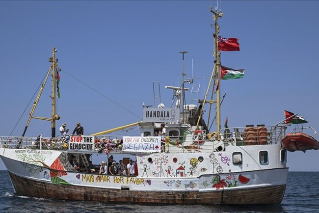 Özgürlük Filosu'nun Gazze'ye yardım için yola çıkan Hanzala gemisiyle yeniden iletişim sağlandı