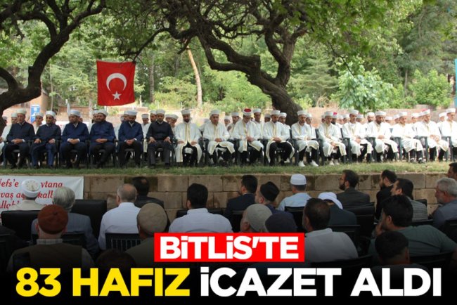 Bitlis'te 83 Hafız icazet aldı