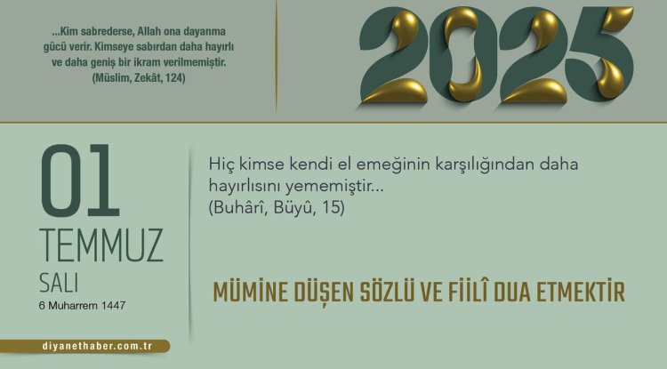Mümine Düşen Sözlü ve Fiilî Dua Etmektir