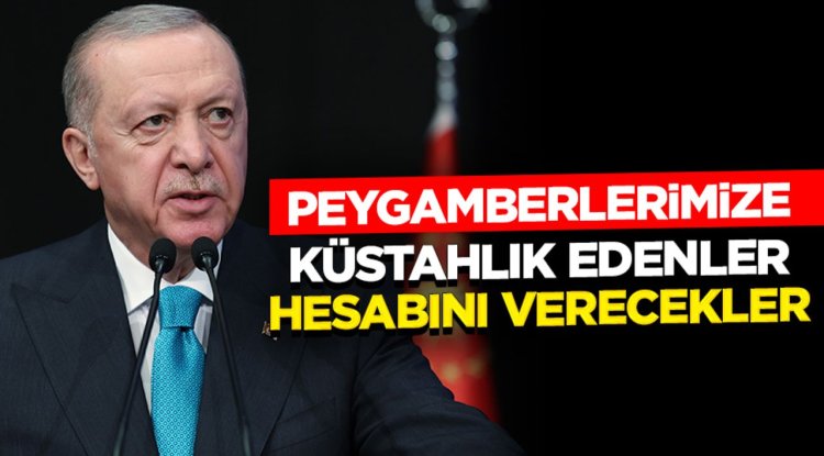 Erdoğan: Peygamberlerimize küstahlık edenler hesabını verecekler