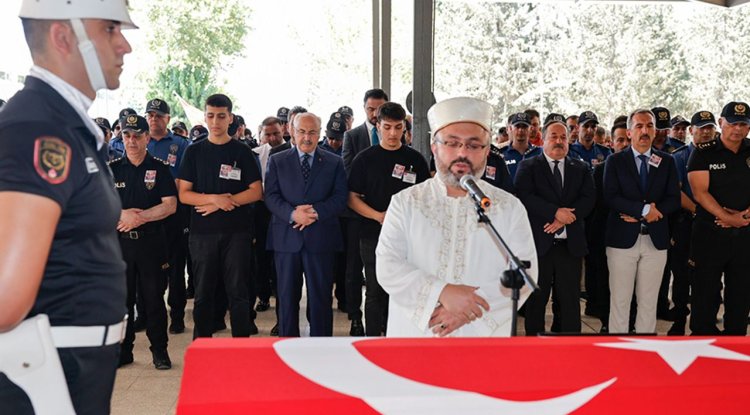 Adana'da görevi başında vefat eden polis memuru defnedildi