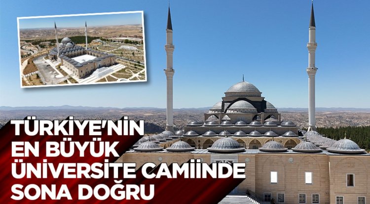 Batman Üniversitesi'nde yapımına başlanan cami inşaatı çalışmalarında sona gelindi