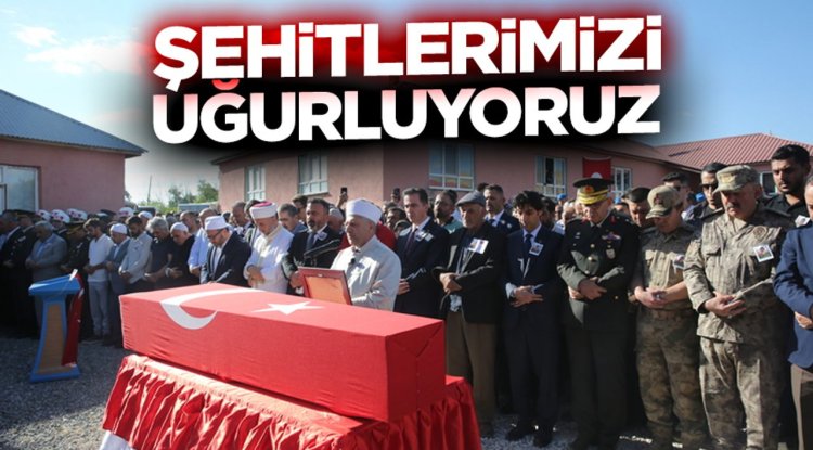 Şehitlerimizi uğurluyoruz
